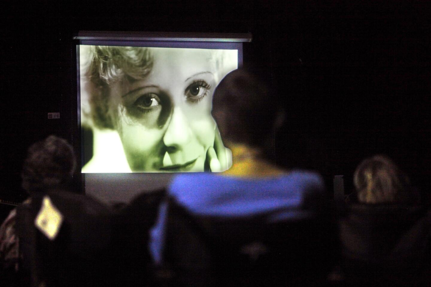 Portrait on screen