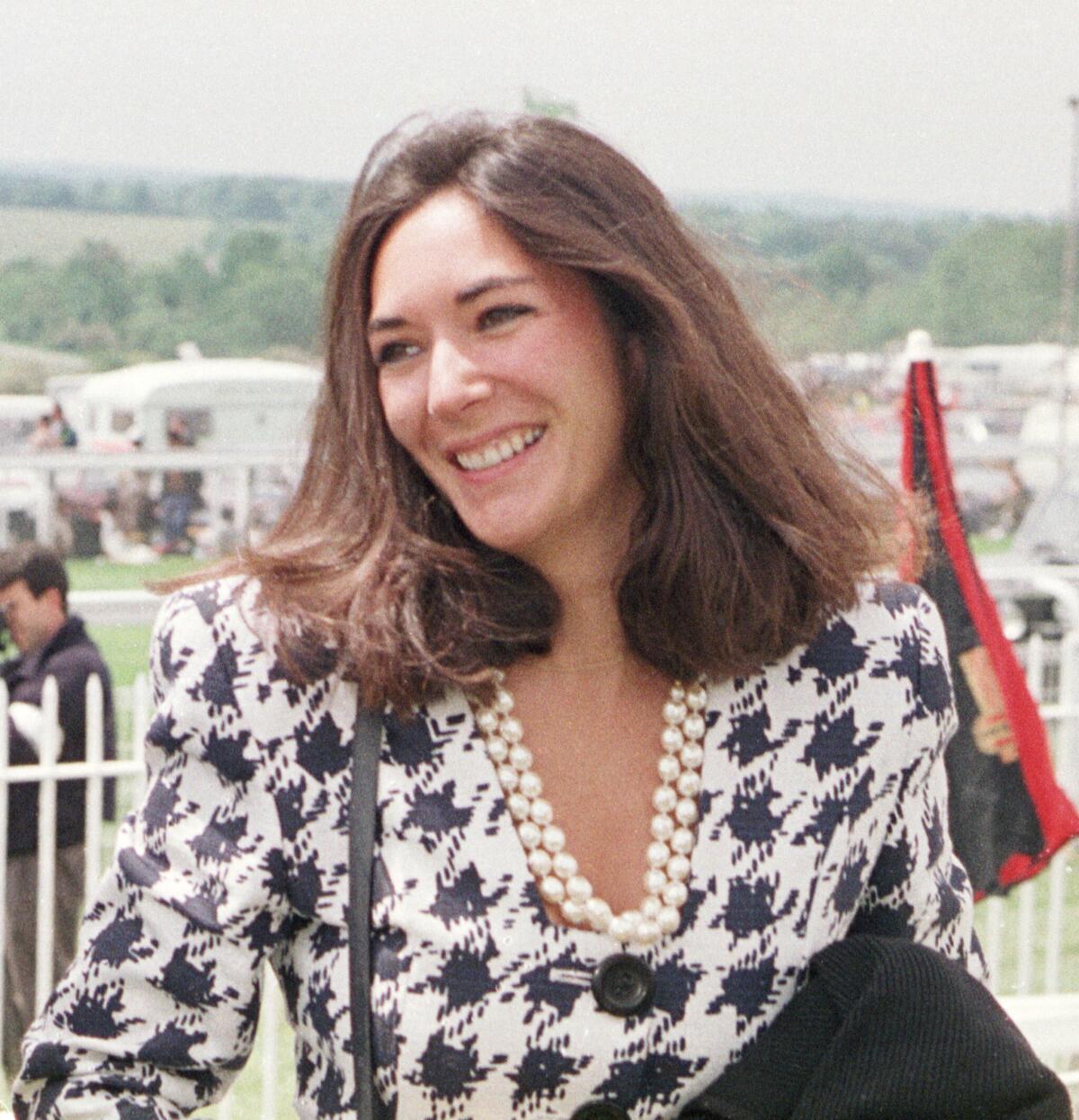 British socialite Ghislaine Maxwell in 1991.