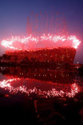The Bird's Nest Olympic stadium