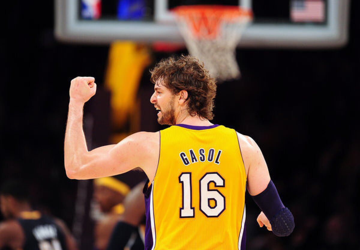 Power forward Pau Gasol has missed four games with tendinitis in his knees.