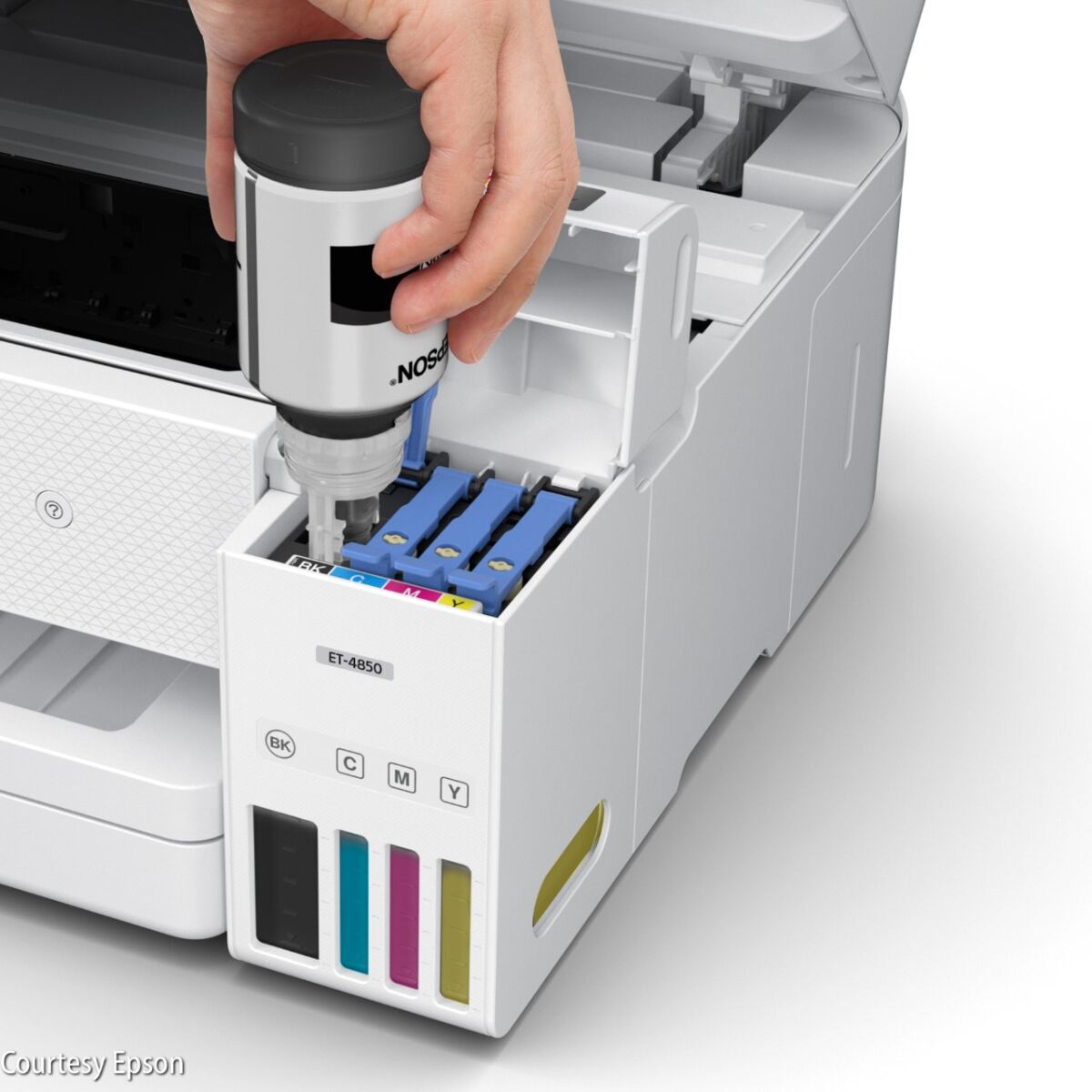 Refilling ink into Epson EcoTank ET-4850