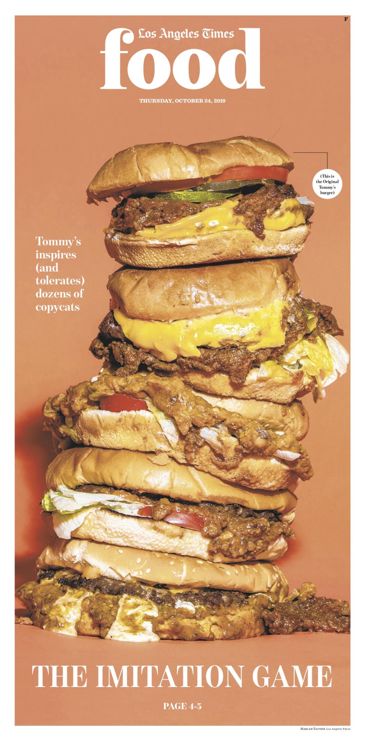 Los Angeles Times Food cover, October 24, 2019 
