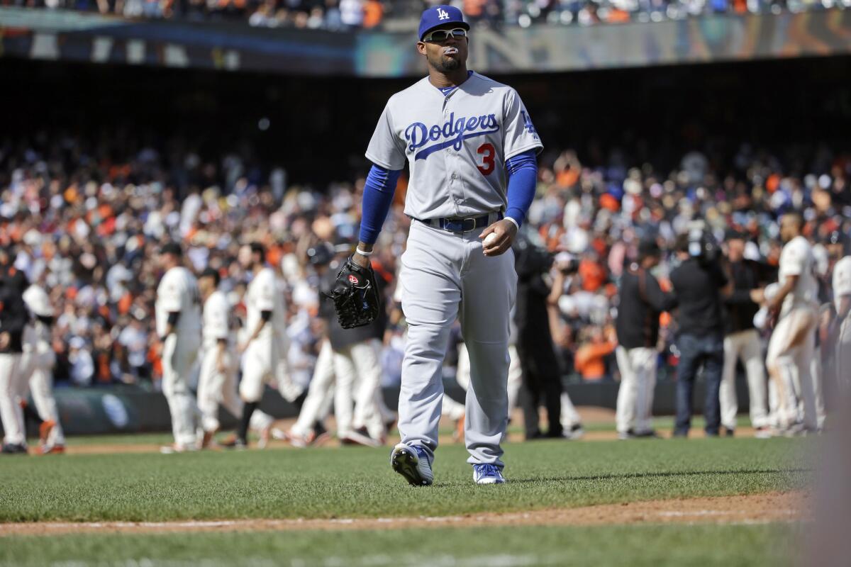 Dodgers outfielder Carl Crawford was put on the disabled list Tuesday after suffering a torn oblique muscle.
