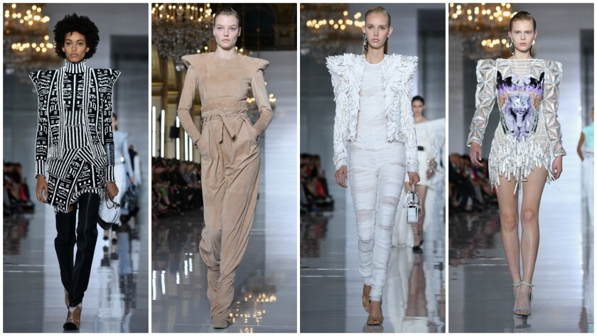 Forskelsbehandling død Ekspedient Paris Fashion Week: Balmain's spring and summer 2019 collection has  (Egyptian) mummy issues - Los Angeles Times