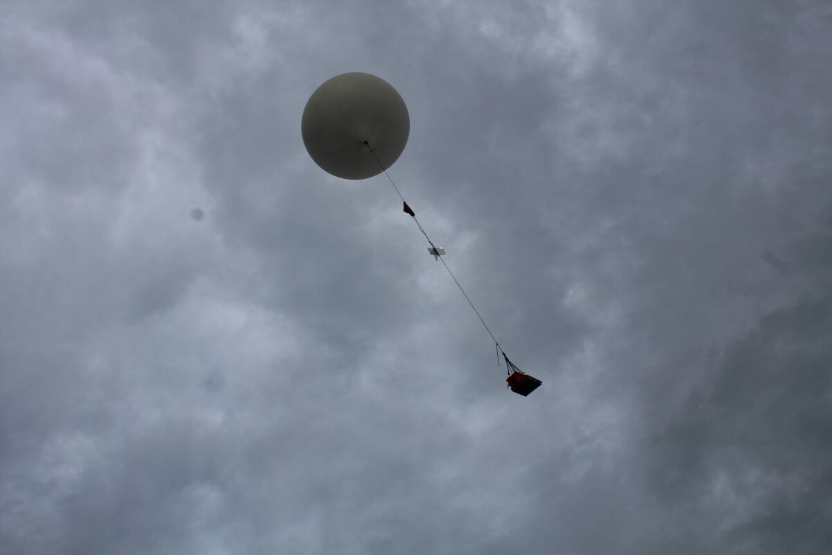 The successful launch of a high altitude weather balloon