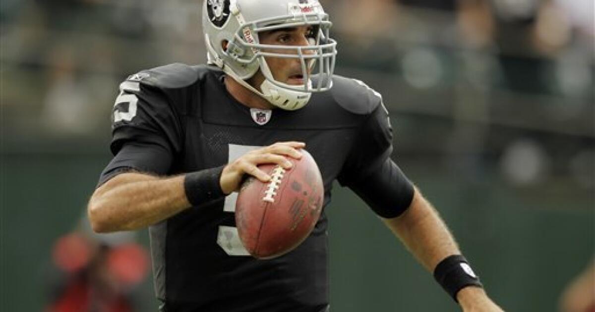 Gradkowski solidifying role as Raiders starting QB - The San Diego