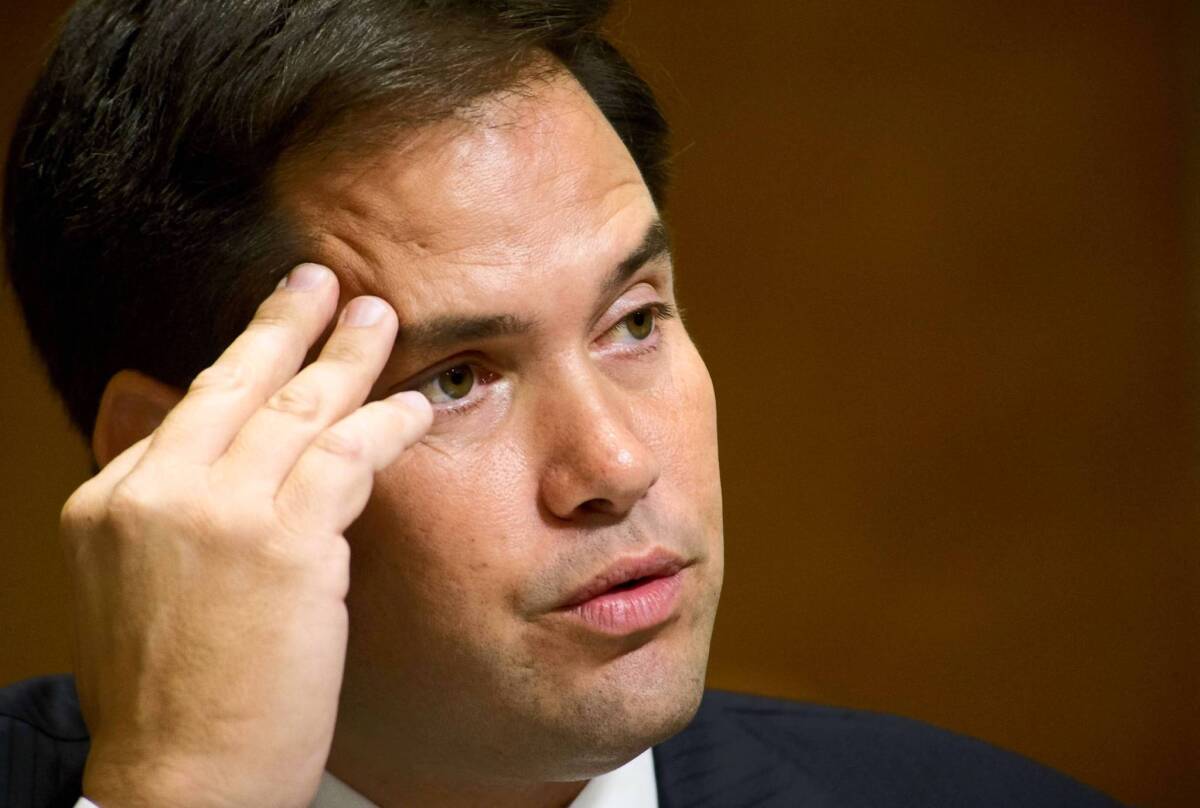 Supporters of the Senate’s immigration overhaul bill had been counting on help from Sen. Marco Rubio (R-Fla.), a Latino and tea party favorite.