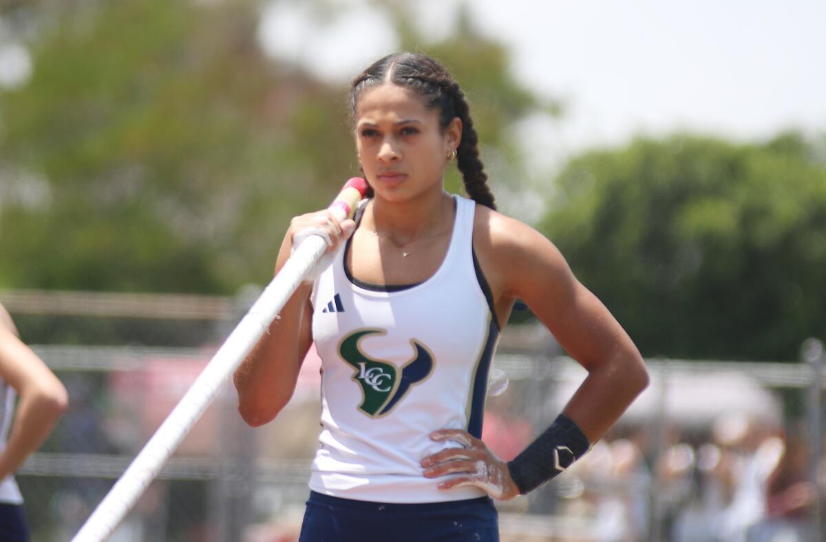 LCC junior Iliana Downing is the 2023 CIF State champion in the pole vault.