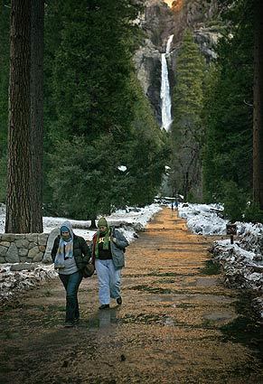 Winter in Yosemite - Yosemite Falls