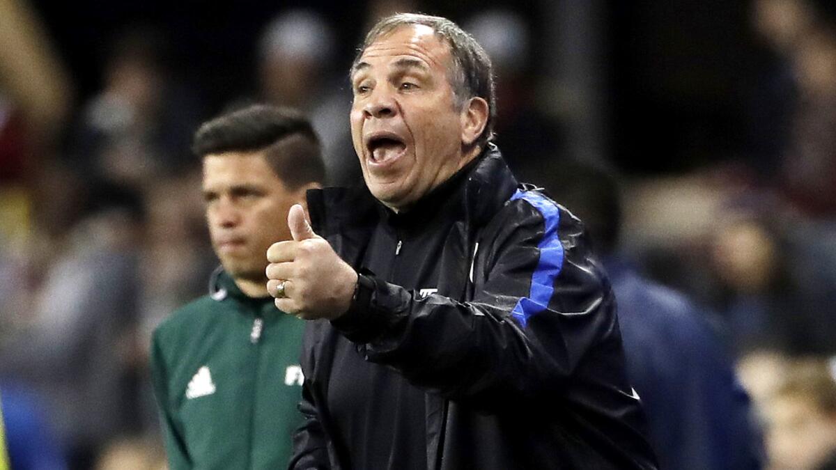 Bruce Arena has guided the U.S. to a win and draw in two World Cup qualifiers since taking over as coach.