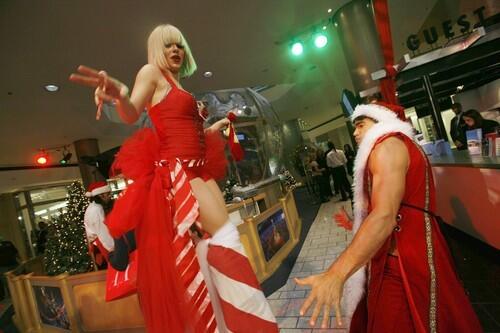 Hunky Santa, Eli Wilhide and Carin Noland