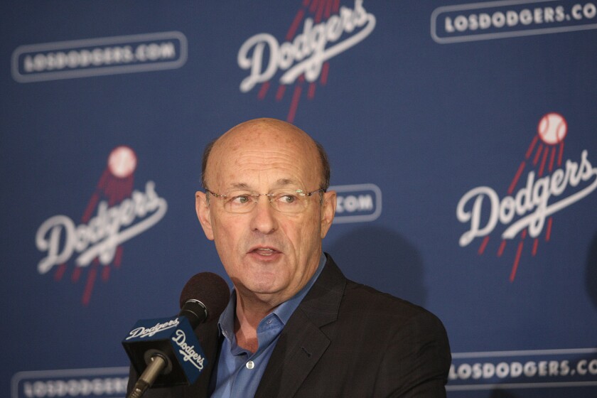 Dodgers President Stan Kasten, pictured, declined to comment when asked whether the team would consider renegotiating that contract if it meant getting distribution for SportsNet LA.