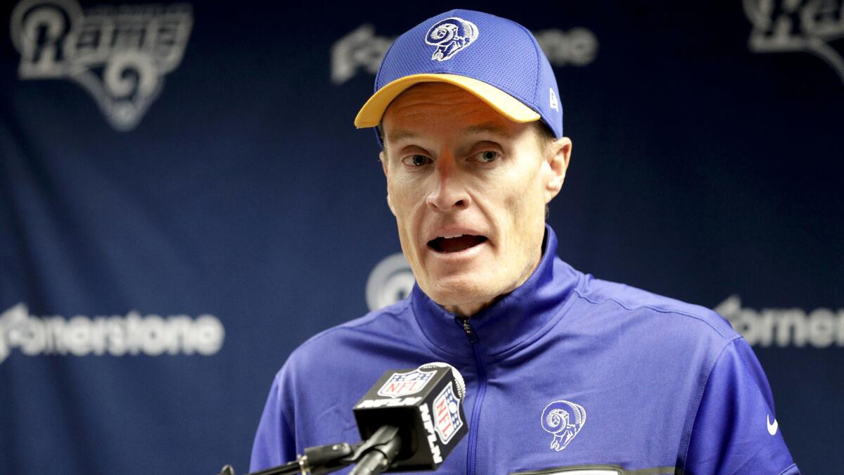 Interim Coach John Fassel's future with the Rams is uncertain as the team searches for a permanent coach.