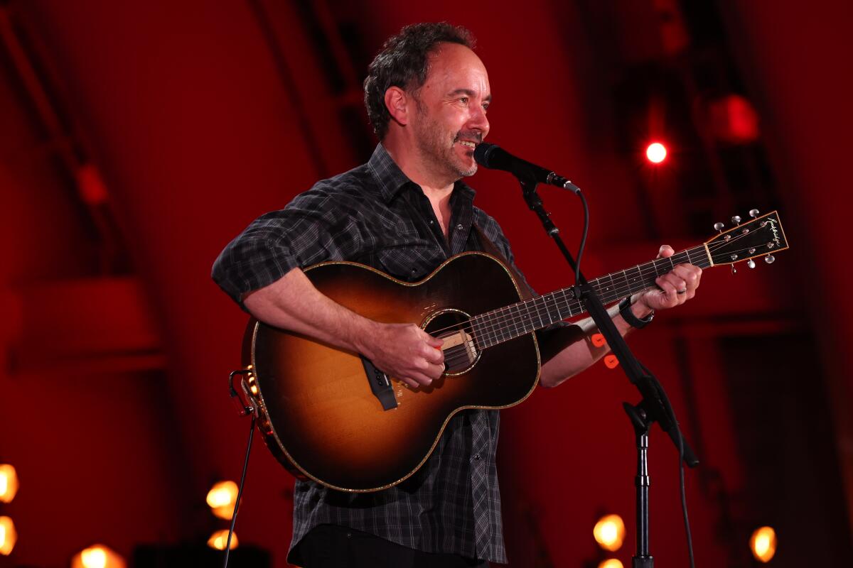 Dave Matthews performs onstage