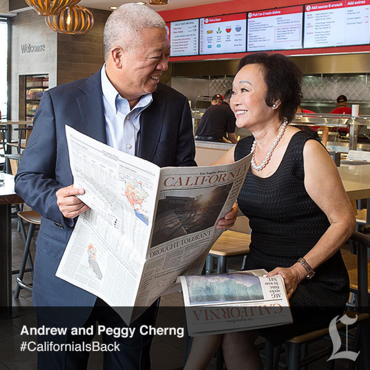 Andrew and Peggy Cherng, Panda Restaurant Group, Inc.