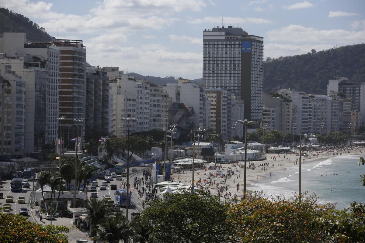 Landscape architect Roberto Burle Marx designed the walkways and landscape on Avenida Atlantica, the main street that runs along Copacabana Beach in Rio de Janeiro.