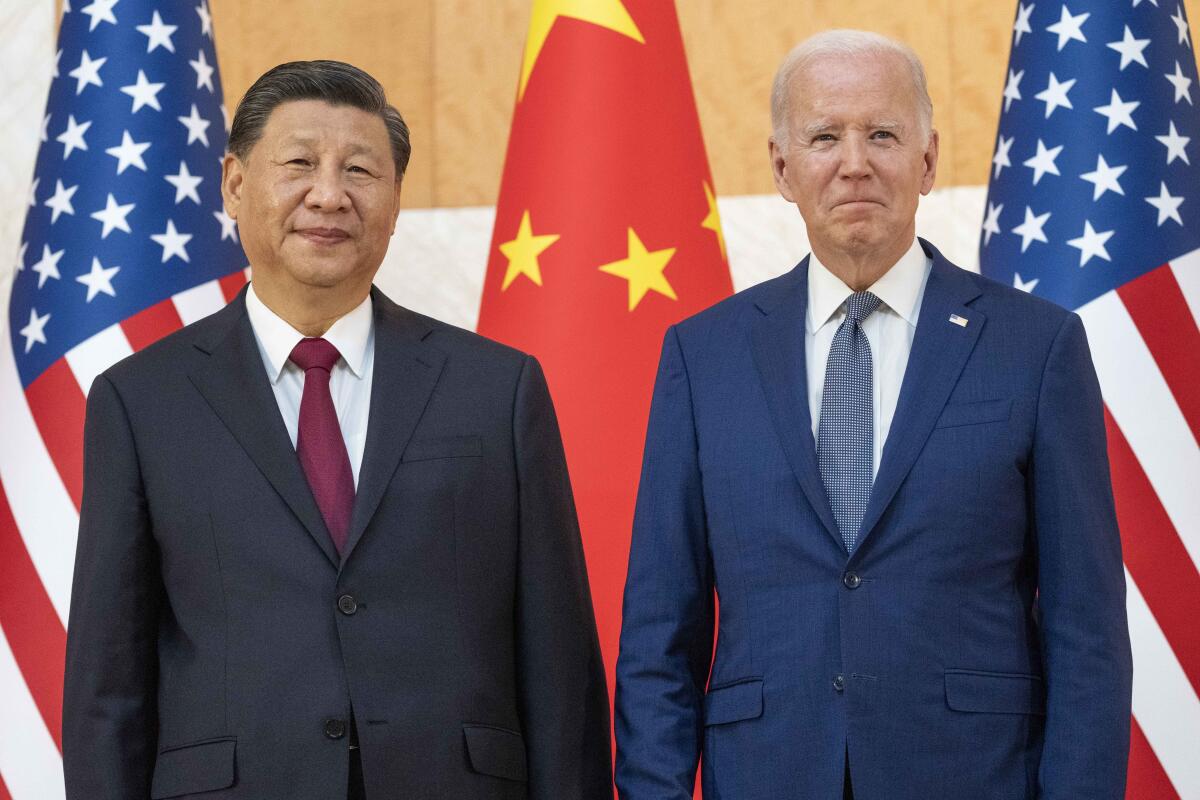 Chinese President Xi Jinping and President Biden