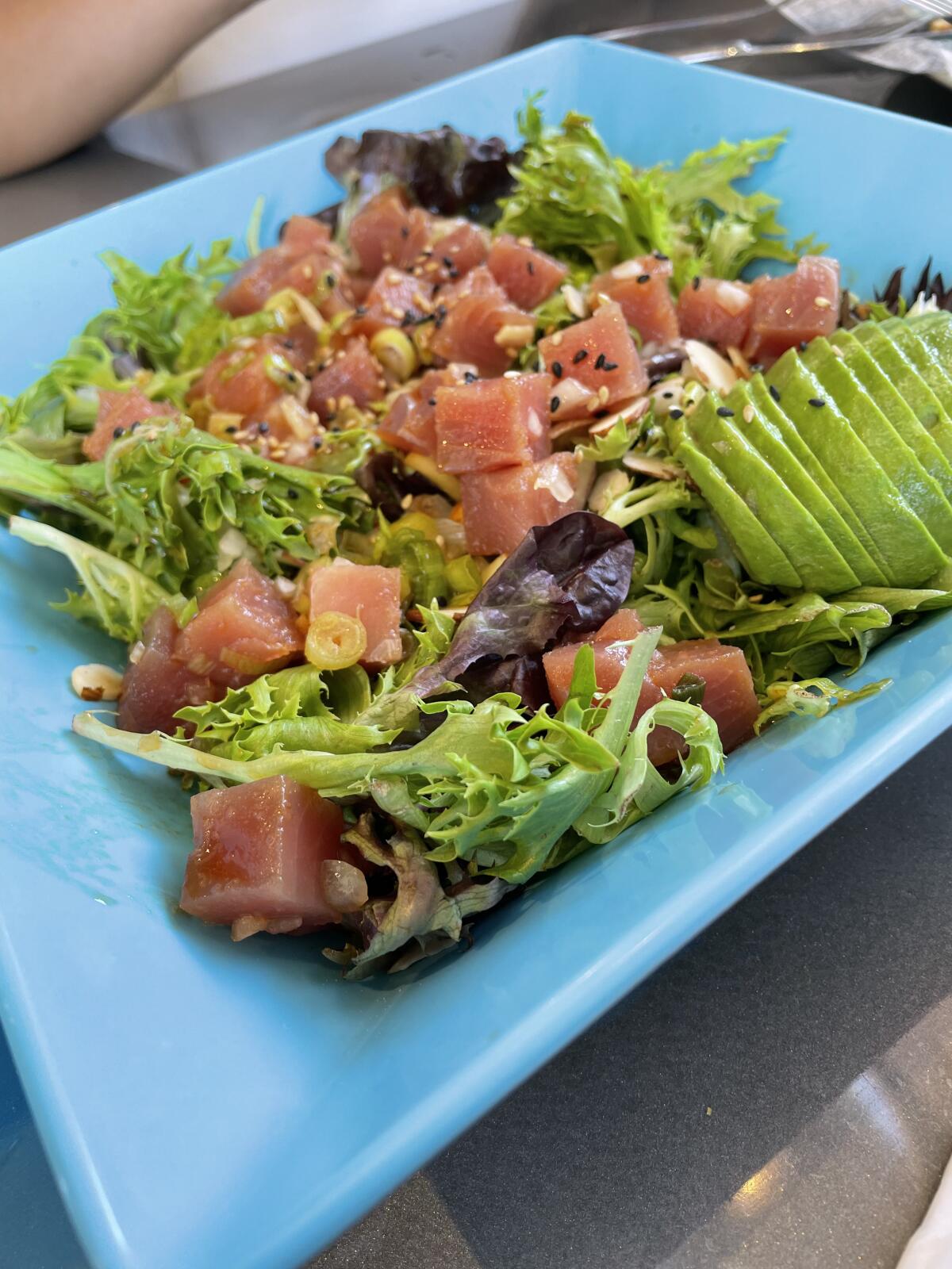 A refreshing and filling poke salad is just one of a sea of offerings on Simply Fish’s menu.