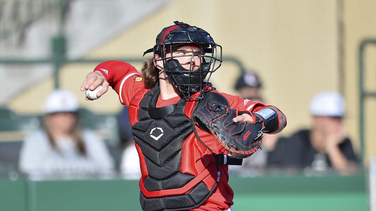 MLB draft: Dodgers bolster catching ranks with Dalton Rushing - Los ...