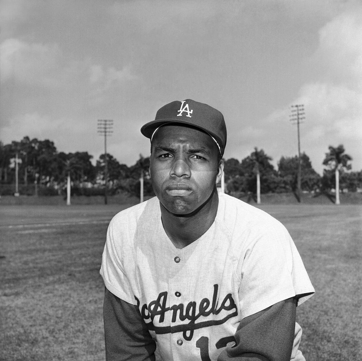 Tommy Davis, outfielder of the Los Angeles Dodgers, is shown March 18, 1964. 