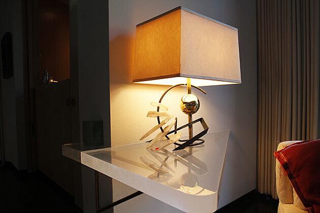 A lamp design by interior decorator Billy Haines, a key part of the design trifecta.