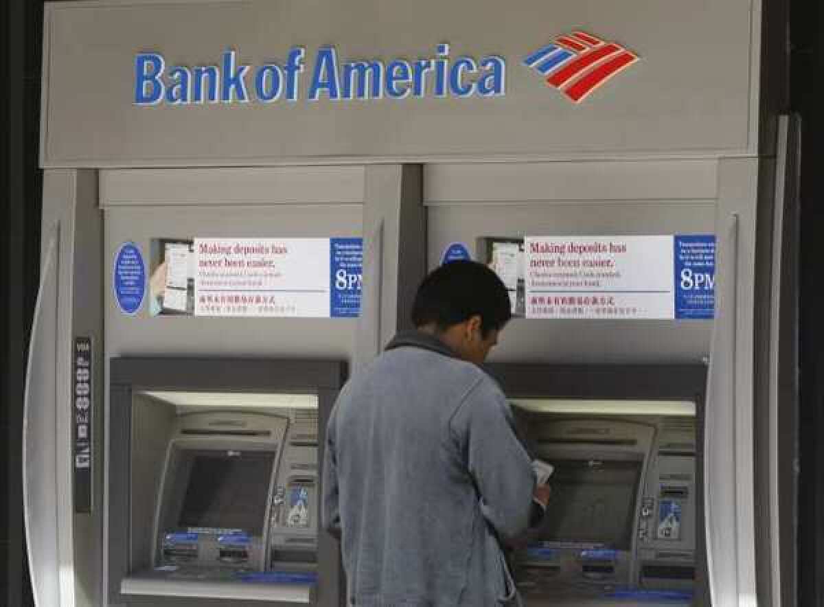 Bank of America is testing higher checking account fees in three states, a survey by a consumer group notes.