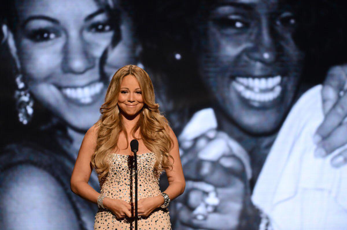 Mariah Carey at the BET Awards.