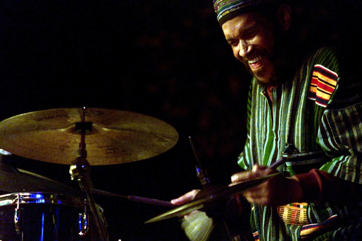 The late Billy Higgins performs in 2001.