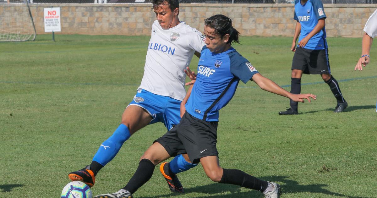 Local rivals show skills in Surf Cup soccer tournament The San Diego