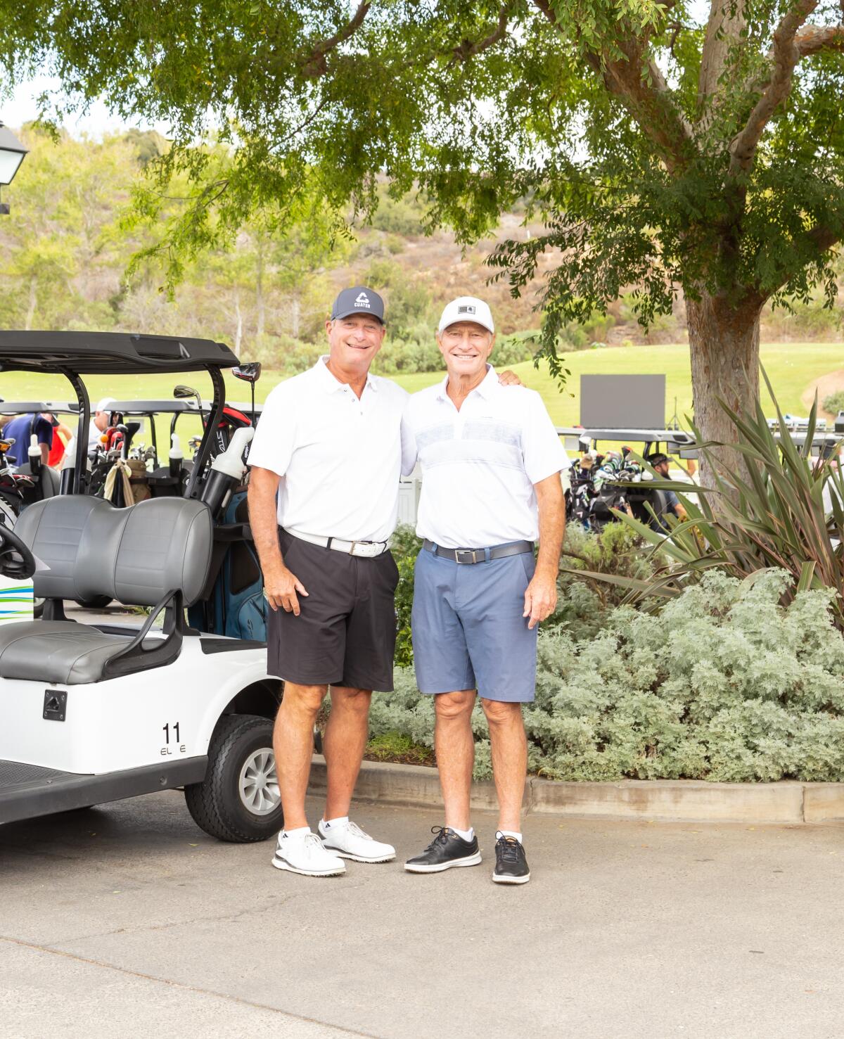 Doug DeCinces and Bobby Grich, co-chairs of the Don Baylor 65 Roses Memorial Classic at Strawberry Farms Golf Club.