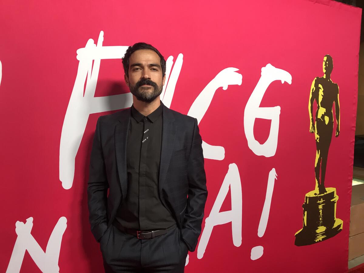 El actor mexicano Alfonso Herrera fue homenejeado este fin de semana en Hollywood, California.