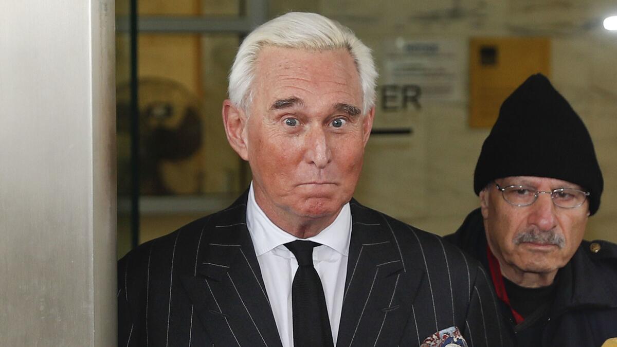 Roger Stone — confidant and former campaign advisor to President Trump — posted a photograph of a federal judge who imposed a gag order on him to his Instagram page and included her name and what appeared to be the crosshairs of a gun sight near her head.
