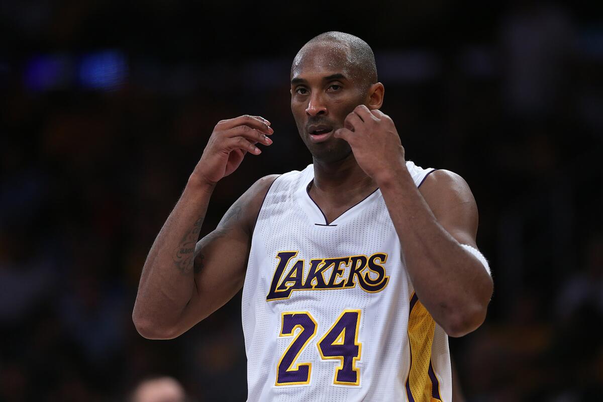 Lakers star Kobe Bryant announced his decision to retire after the season on Sunday.