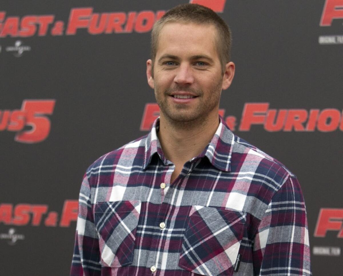 Actor Paul Walker at screening of "Fast and Furious 5" in Rome in 2011.