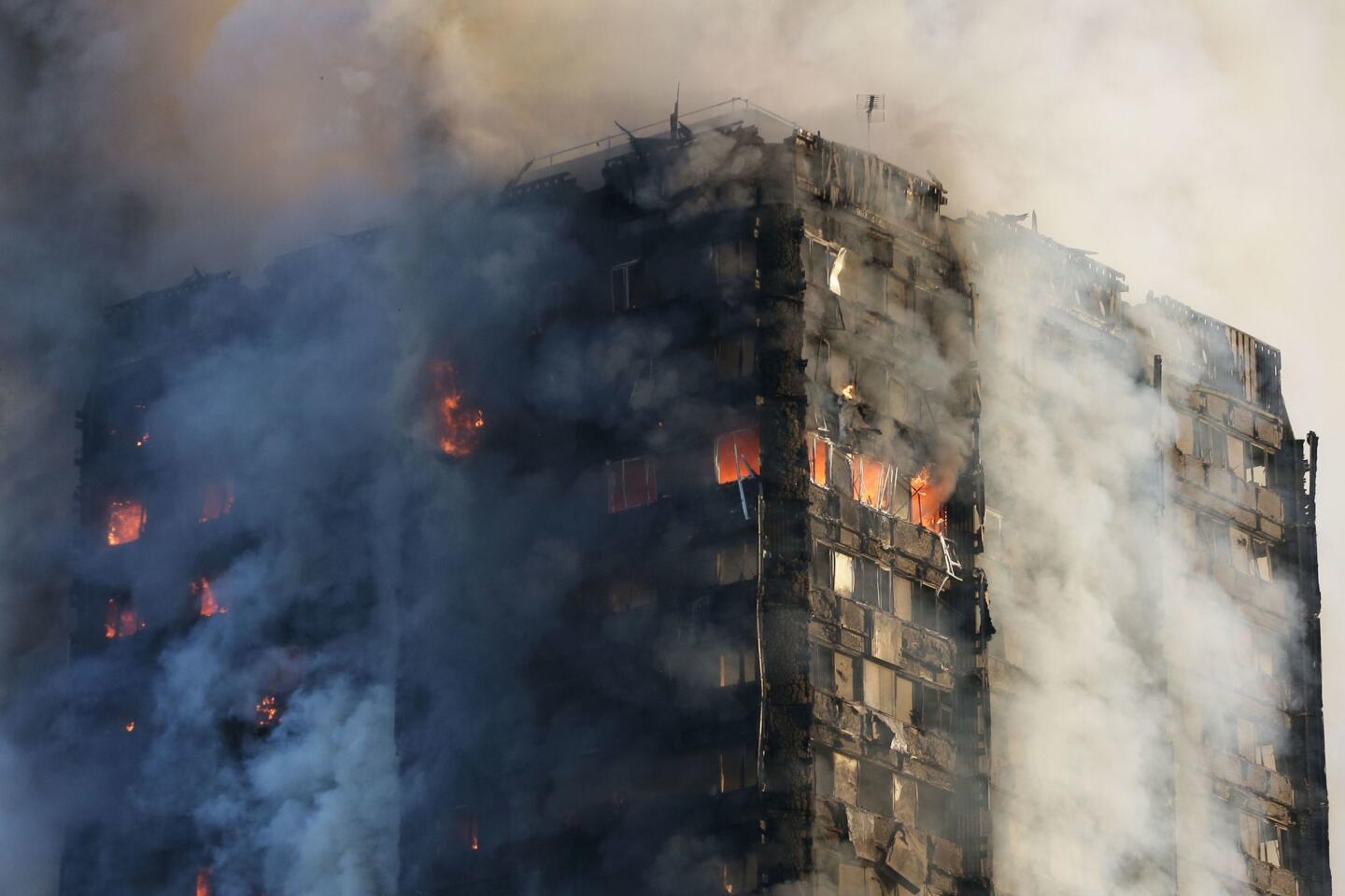 London high-rise fire