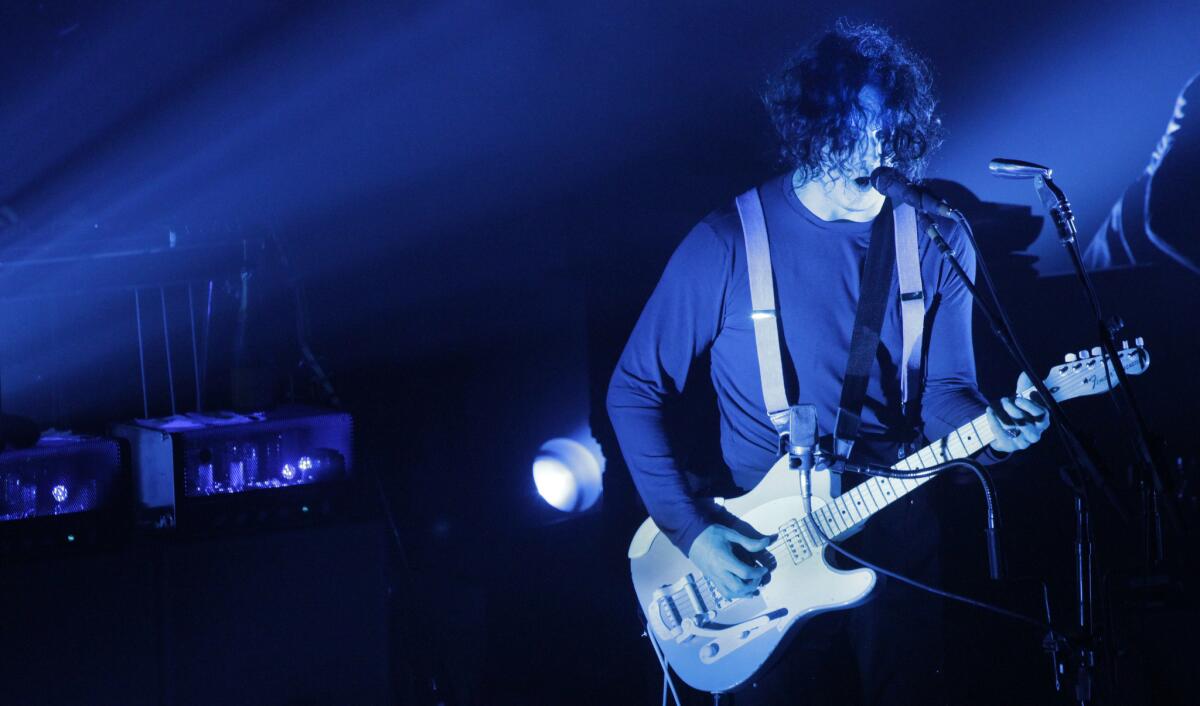 Jack White performs Tuesday night at the Fonda Theatre.