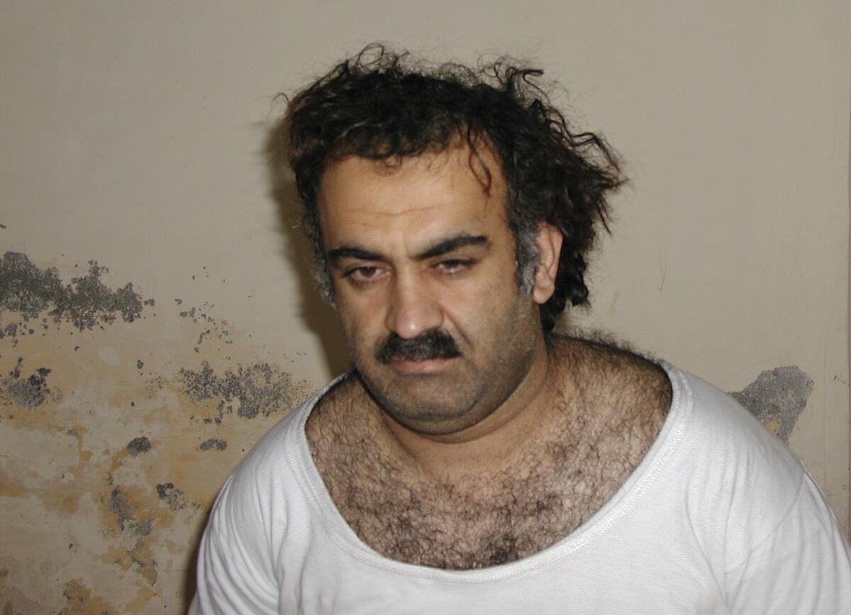 Khalid Shaikh Mohammed is shown soon after his capture during a raid in Pakistan. 