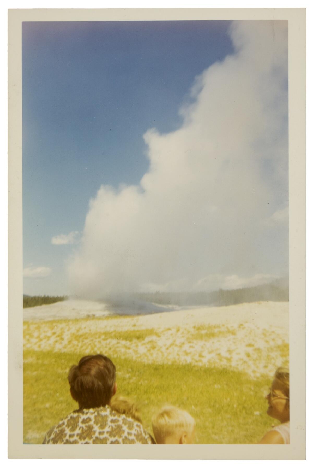 Photographer unknown, Old Faithful Geyser, Yellowstone National Park, August 1968 (Image courtesy of George Eastman Museum, Gift of Peter J. Cohen)