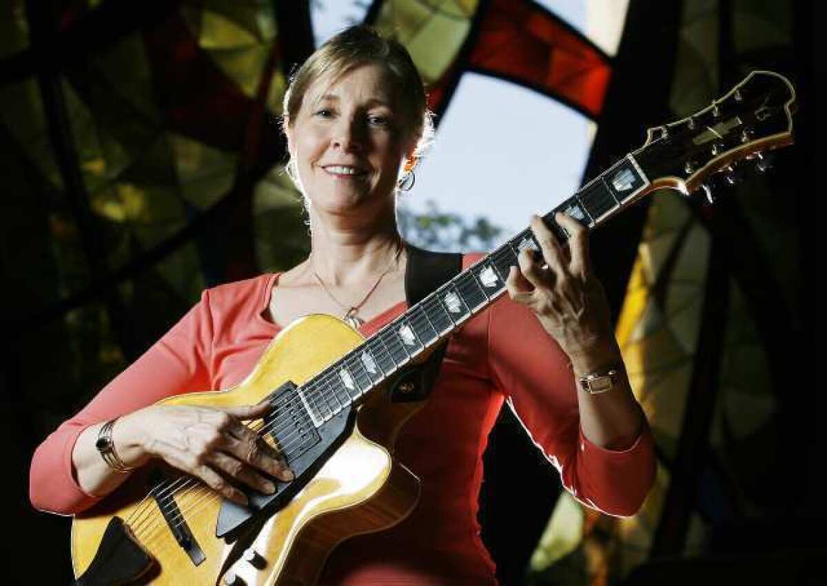 Singer-guitarist Diane Hubka at Pasadena Presbyterian Church. Hubka will be performing at Pasadena Presbyterian Church on August 24.