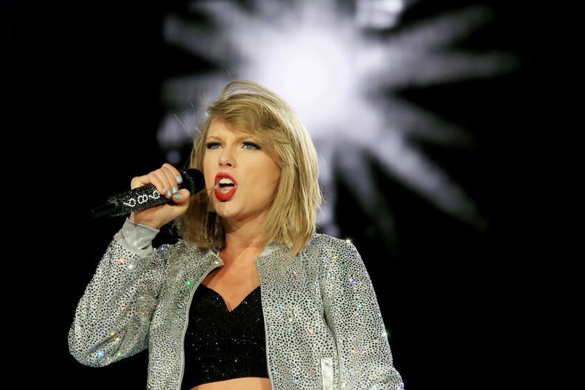 Taylor Swift, along with Ed Sheeran and Beyonce, lead in nominations for the 2015 MTV Video Music Awards. Above is Swift's performance at Rock in Rio in Las Vegas in May.
