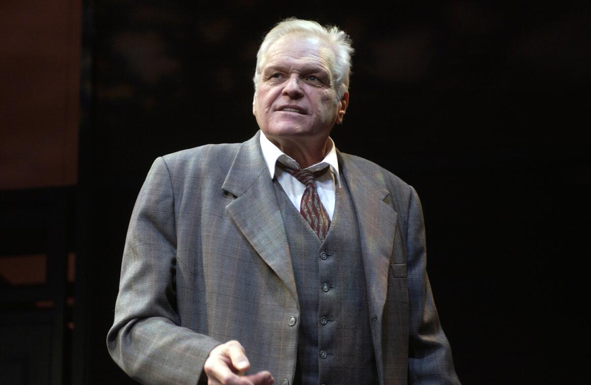 Brian Dennehy as Willy Loman when "Death of a Salesman" was performed in 2005 at the Lyric Theatre in London.