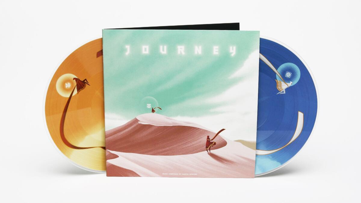 "Journey," the vinyl soundtrack. Music by Austin Wintory, released by Iam8bit.