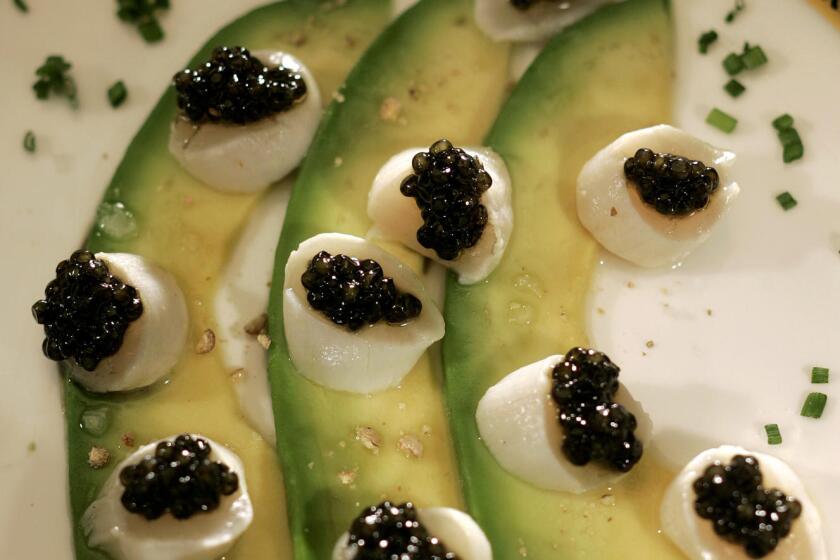 Revillion.Scallops-Scallop Seviche with Caviar
