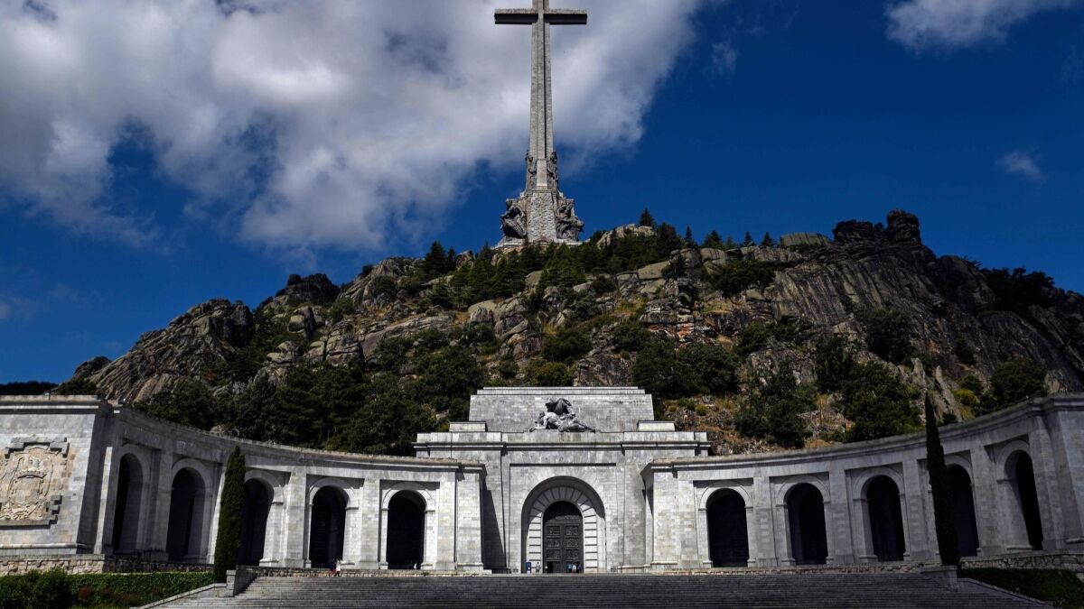 For four decades, Spain's former dictator Francisco Franco has been entombed in this imposing mausoleum outside Madrid. Now, as the country continues to wrestle with Franco's legacy, the government is planning to exhume the dictator's body.