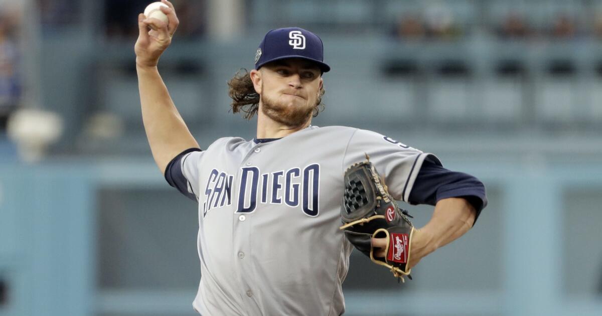 Padres rookie Chris Paddack is outdueled by Clayton Kershaw and