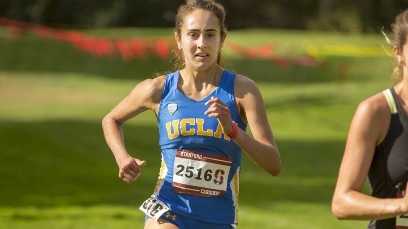 A relative novice in cross-country, UCLA's Erika Adler is quickly making up ground - Los Angeles Times