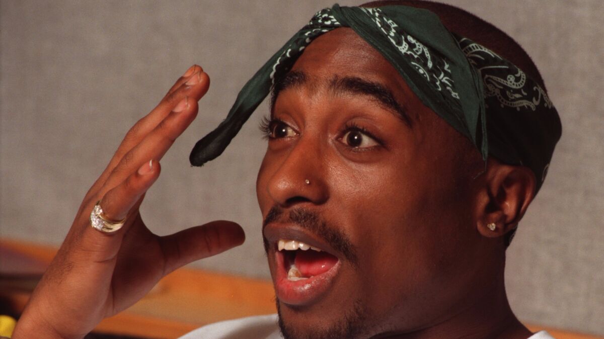 Actor/rapper Tupac Shakur.