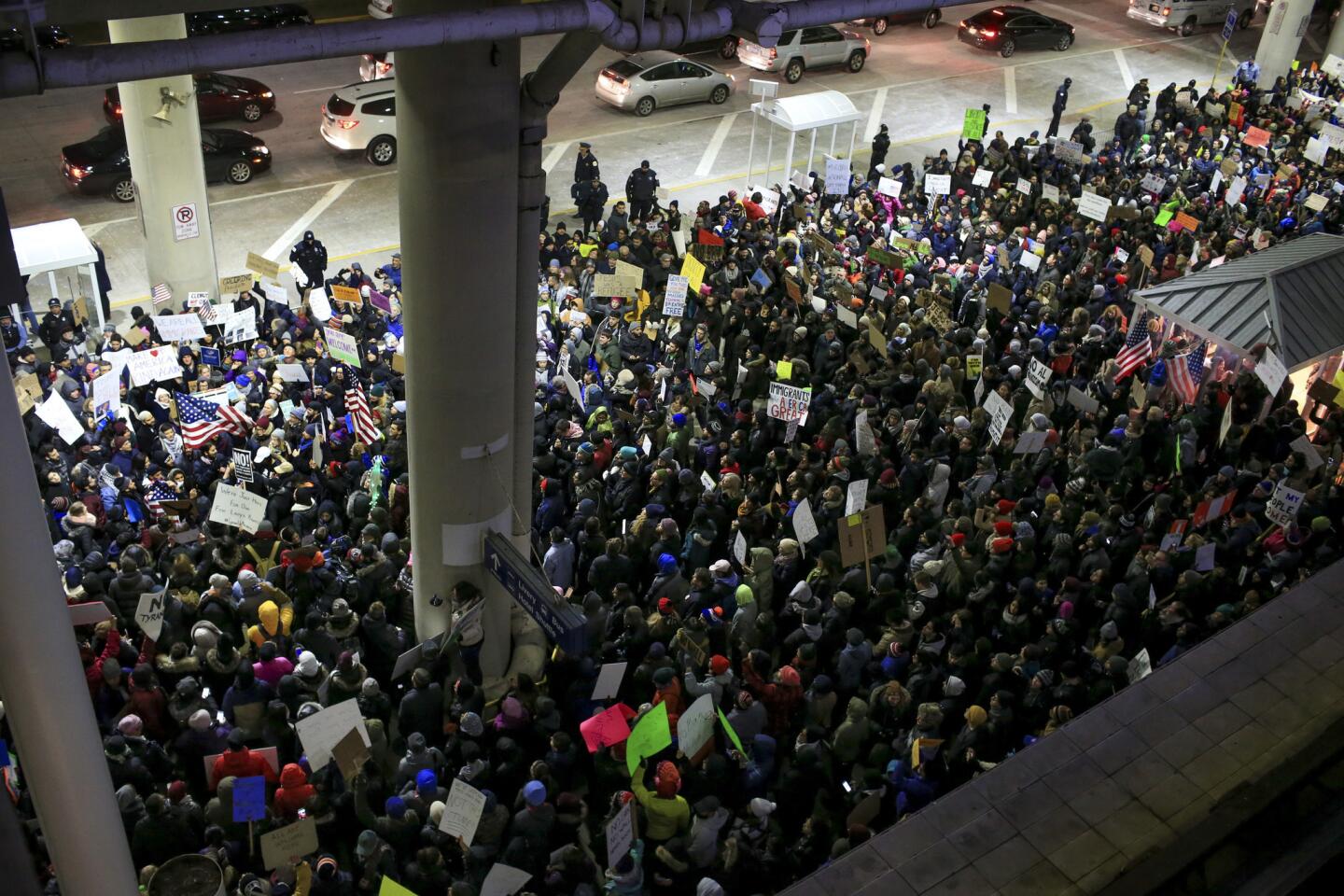 Protest at O'Hare