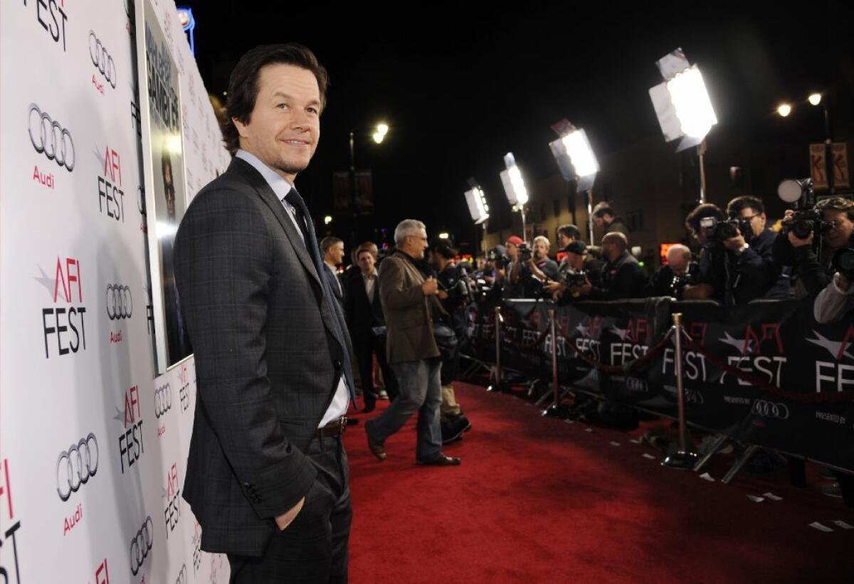 Mark Wahlberg arrives for the AFI Fest premiere of his new movie, "The Gambler."