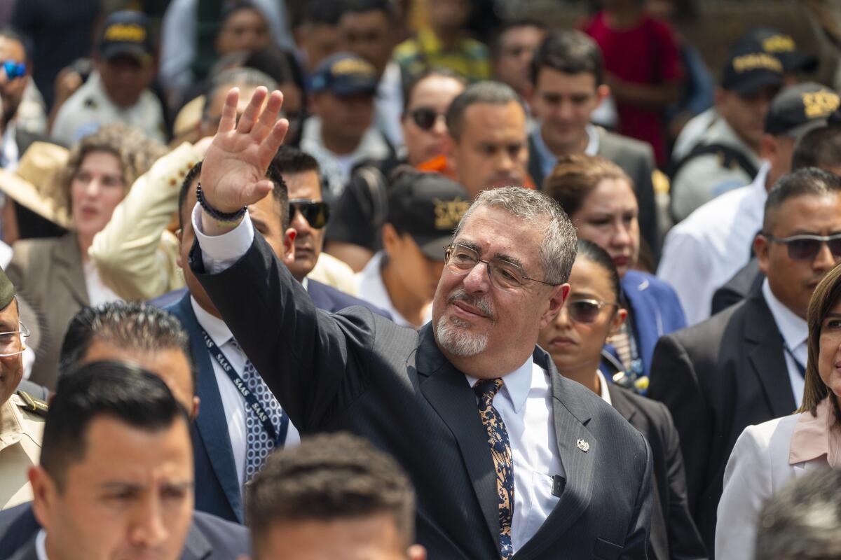El presidente guatemalteco Bernardo Arévalo 